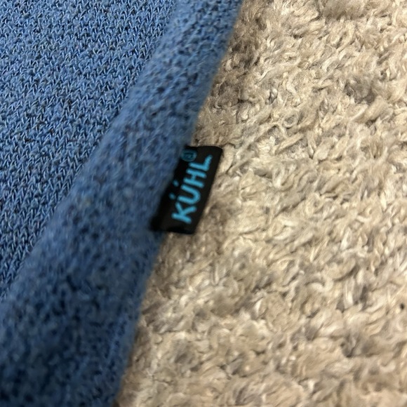 Kuhl Alfpaca Fleece 1/4 Zip Sweater Womens Medium Blue Pullover Gorpcore Outdoor - Picture 10 of 12